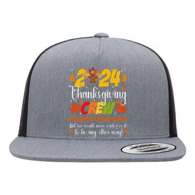 Family Thanksgiving 2024 Thanksgiving Crew Matching Flat Bill Trucker Hat