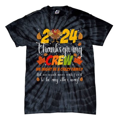 Family Thanksgiving 2024 Thanksgiving Crew Matching Tie-Dye T-Shirt