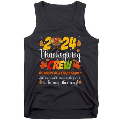 Family Thanksgiving 2024 Thanksgiving Crew Matching Tank Top