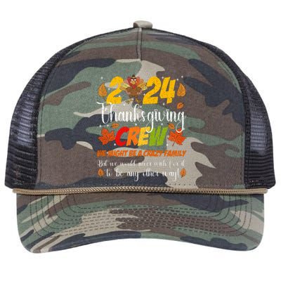 Family Thanksgiving 2024 Thanksgiving Crew Matching Retro Rope Trucker Hat Cap