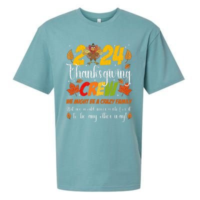 Family Thanksgiving 2024 Thanksgiving Crew Matching Sueded Cloud Jersey T-Shirt