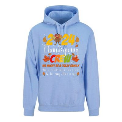 Family Thanksgiving 2024 Thanksgiving Crew Matching Unisex Surf Hoodie