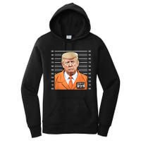 Funny Trump 2024 Prisoner Mugshot Women's Pullover Hoodie