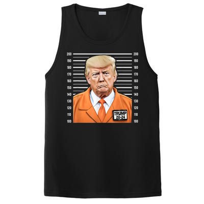 Funny Trump 2024 Prisoner Mugshot PosiCharge Competitor Tank