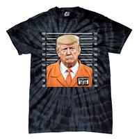 Funny Trump 2024 Prisoner Mugshot Tie-Dye T-Shirt