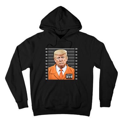 Funny Trump 2024 Prisoner Mugshot Tall Hoodie