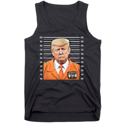 Funny Trump 2024 Prisoner Mugshot Tank Top