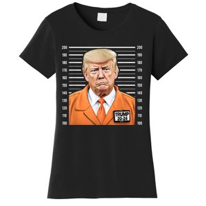 Funny Trump 2024 Prisoner Mugshot Women's T-Shirt