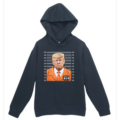 Funny Trump 2024 Prisoner Mugshot Urban Pullover Hoodie