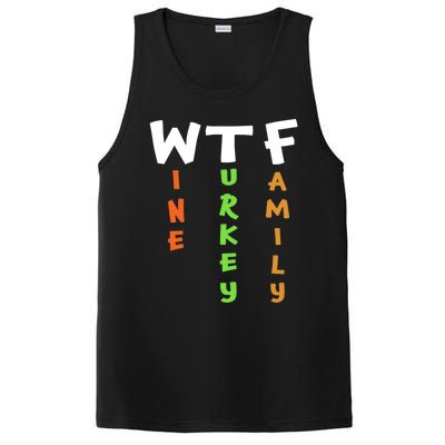 Funny Thanksgiving 2018 Gift Wine Turkey Family Gift PosiCharge Competitor Tank