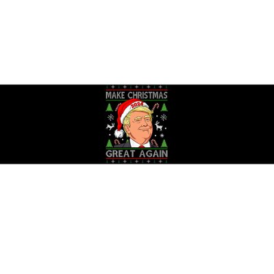 Funny Trump 2024 Make Christmas Great Again Ugly Sweater Bumper Sticker