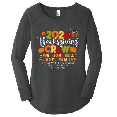 Family Thanksgiving 2024 Thanksgiving Crew Matching Group Women's Perfect Tri Tunic Long Sleeve Shirt