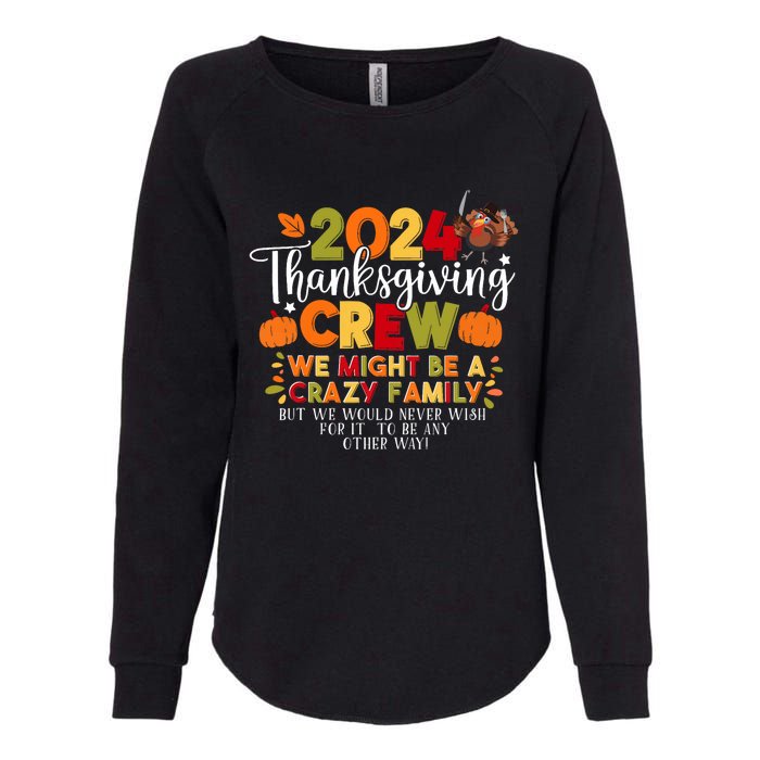 Family Thanksgiving 2024 Thanksgiving Crew Matching Group Womens California Wash Sweatshirt