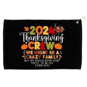 Family Thanksgiving 2024 Thanksgiving Crew Matching Group Grommeted Golf Towel