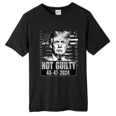 Free Trump 2024 Not Guilty Pro Republican Classic Tall Fusion ChromaSoft Performance T-Shirt