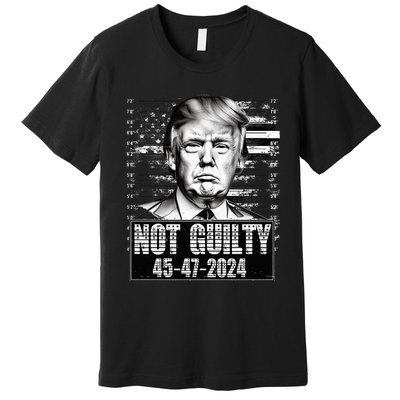 Free Trump 2024 Not Guilty Pro Republican Classic Premium T-Shirt