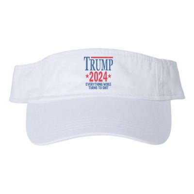 Funny Trump 2024 Everything Woke Turns To Shit Visor
