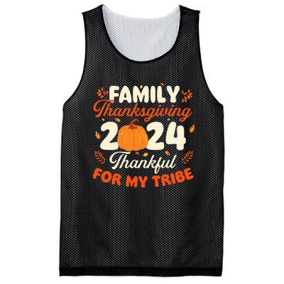 Family Thanksgiving 2024 Thanksgiving Day Fall Holiday Mesh Reversible Basketball Jersey Tank