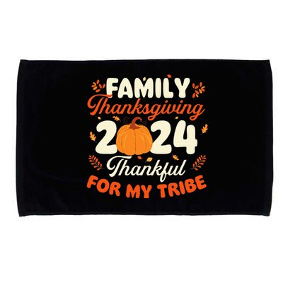 Family Thanksgiving 2024 Thanksgiving Day Fall Holiday Microfiber Hand Towel