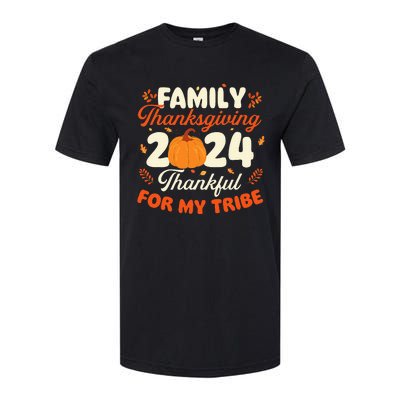 Family Thanksgiving 2024 Thanksgiving Day Fall Holiday Softstyle CVC T-Shirt