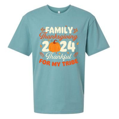 Family Thanksgiving 2024 Thanksgiving Day Fall Holiday Sueded Cloud Jersey T-Shirt