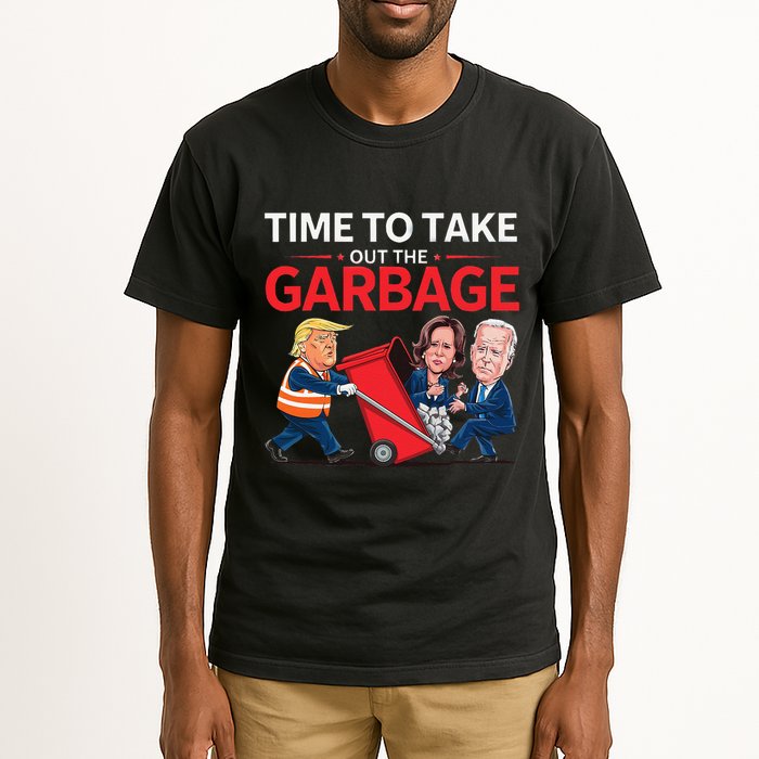 Funny Trump 2025 Time To Take Out Garbage Harris Biden Tall T-Shirt
