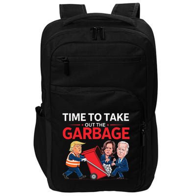 Funny Trump 2025 Time To Take Out Garbage Harris Biden Impact Tech Backpack