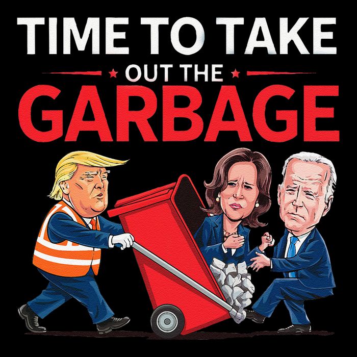 Funny Trump 2025 Time To Take Out Garbage Harris Biden Impact Tech Backpack