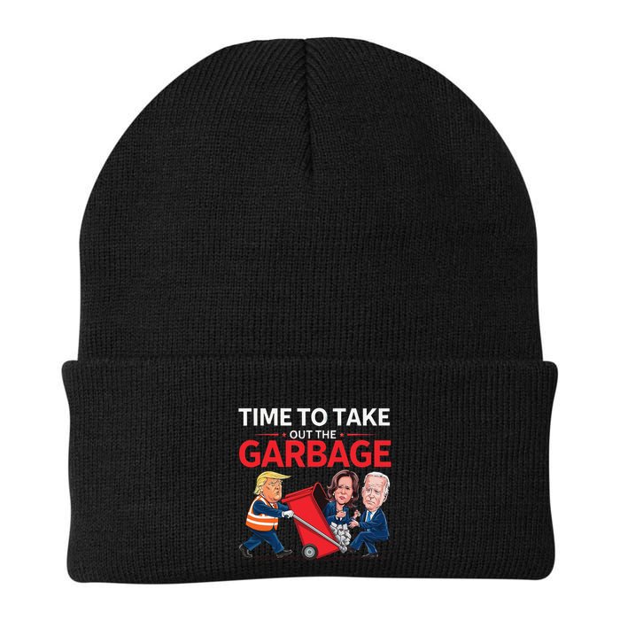 Funny Trump 2025 Time To Take Out Garbage Harris Biden Beanie