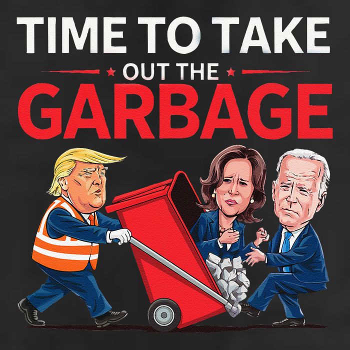 Funny Trump 2025 Time To Take Out Garbage Harris Biden 12oz Stainless Steel Coffee Mug