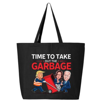 Funny Trump 2025 Time To Take Out Garbage Harris Biden 25L Jumbo Tote