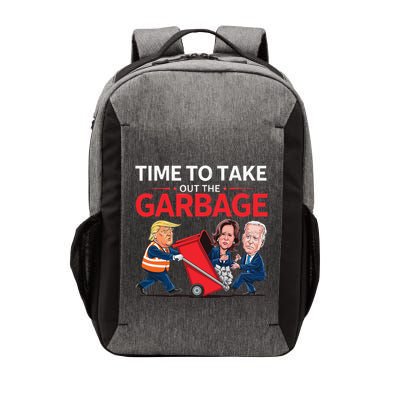 Funny Trump 2025 Time To Take Out Garbage Harris Biden Vector Backpack