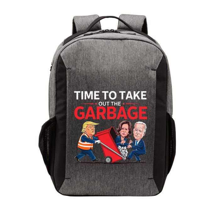 Funny Trump 2025 Time To Take Out Garbage Harris Biden Vector Backpack