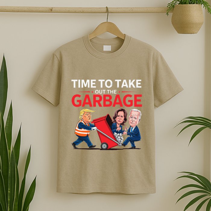 Funny Trump 2025 Time To Take Out Garbage Harris Biden T-Shirt