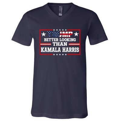 Funny Trump 2024 IM Better Looking Than Kamala Harris V-Neck T-Shirt