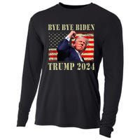 Funny Trump 2024 Bye Bye Biden Dropped Out Election 2024 Cooling Performance Long Sleeve Crew