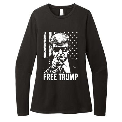 Free Trump 2024 Womens CVC Long Sleeve Shirt