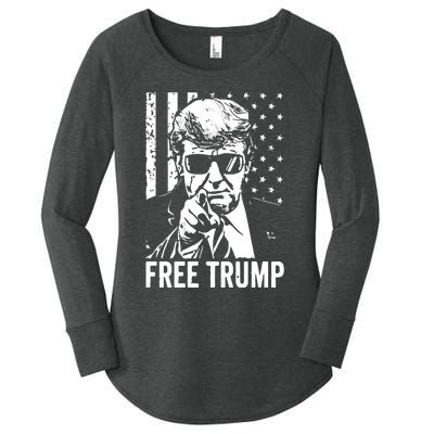 Free Trump 2024 Women's Perfect Tri Tunic Long Sleeve Shirt