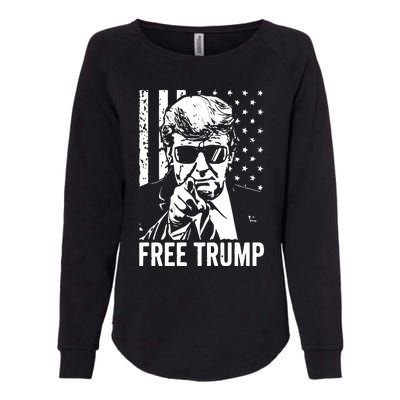 Free Trump 2024 Womens California Wash Sweatshirt