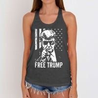 Free Trump 2024 Women's Knotted Racerback Tank