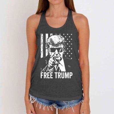 Free Trump 2024 Women's Knotted Racerback Tank