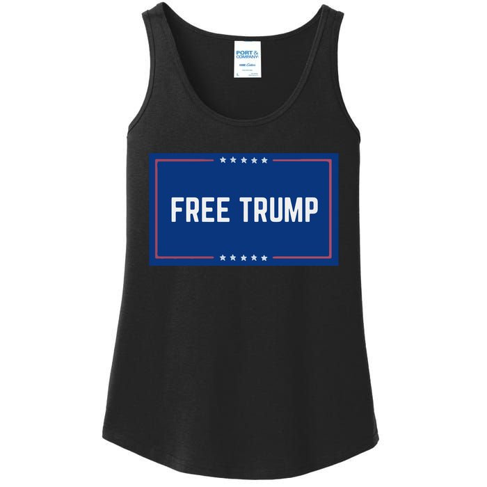 Free Trump 2024, Take America Ladies Essential Tank