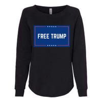 Free Trump 2024, Take America Womens California Wash Sweatshirt