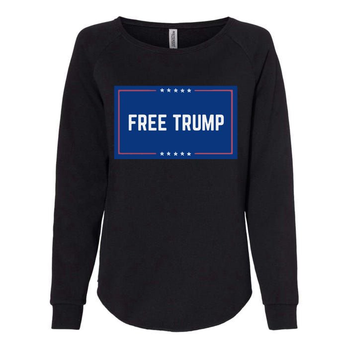 Free Trump 2024, Take America Womens California Wash Sweatshirt