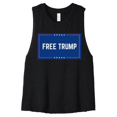 Free Trump 2024, Take America Women's Racerback Cropped Tank