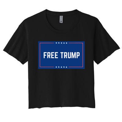 Free Trump 2024, Take America Women's Crop Top Tee