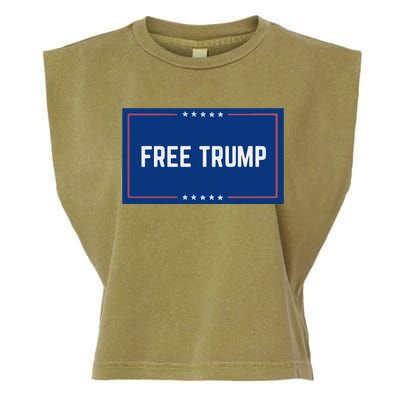 Free Trump 2024, Take America Garment-Dyed Women's Muscle Tee