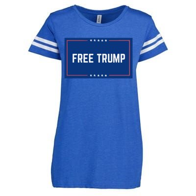 Free Trump 2024, Take America Enza Ladies Jersey Football T-Shirt