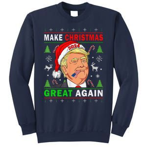 Funny Trump 2024 Make Christmas Great Again Ugly Sweatshirt