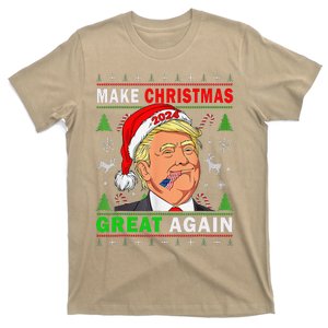 Funny Trump 2024 Make Christmas Great Again Ugly T-Shirt